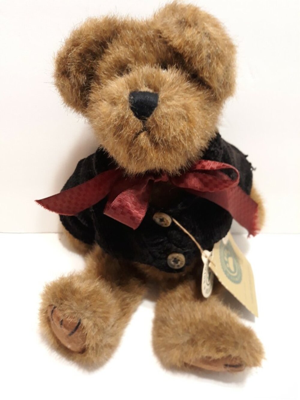 Boyds Bears "Madeline Willoughby" 10" Plush Stuffed Bear 1999  green jacket